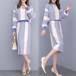 Autumnwinter new styles of fashion reduce the age of women's hoodie skirt skirt autumn dress two sets of autumn dress 201102