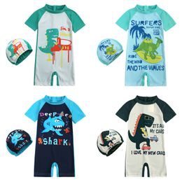 Neue 0-7Y Bademode Hut 2PCS Set einhorn Sommer Baby mädchen schwimmen anzug Infant Kleinkind Bademode Kinder Strand Badeanzüge