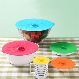 Pot Pan Lid Silicone Cooking Tools Fresh Keeping Reusable 1PC Food Wrap Multifunction Microwave Bowl Cover 220629