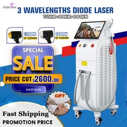 3500W 800nm 1064nm laser machine 3 wavelength diode hair removal lasers hairs reduction clinic use machines