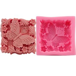 Butterfly Mould Silicone Baking Accessories 3D DIY Sugar Craft Handmade Soap Cutter Mould Fondant Resin 220721