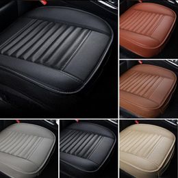 Car Seat Covers Cover Universal Breathable PU Leather Pad Mat For Auto Chair Cushion Front Four Seasons Anti Slip MatCar