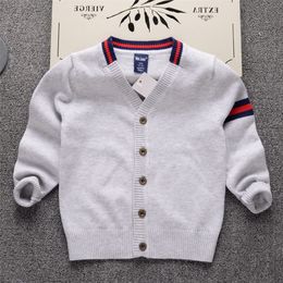 AD Fall Winter Cotton Sweater Top Children Clothing Boys Girls Knitted Cardigan Sweater Kids Spring Wear Pullover LJ201128