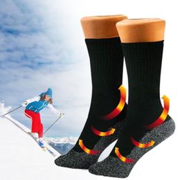 Sports Socks Winter Constant Temperature Warm Heating 35 Degrees Aluminium Fibre Outdoor Mountaineering Ski