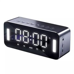 New H8 wireless Bluetooth Speaker Mirror Wireless Home Subwoofer Mobile Phone FM Radio Clock Alarm Speakers