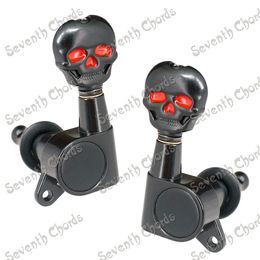 Folk Acoustic Electric Guitar A Set Skull Head Sealed-gear Guitar Tuning Pegs Tuners Machine Heads