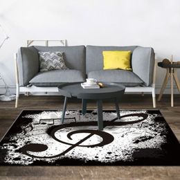 Music Printed Living Room Carpet Nordic Bedroom Area Rugs Sofa Table Rug Study Large Size Floor Mat Kids Decor Soft carpets Y200417