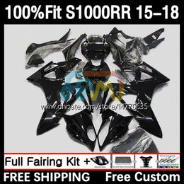 Injection Mold Bodys For BMW S 1000RR 1000 RR S1000RR 15 16 17 18 Bodyworks 3DH.20 S-1000RR S1000 RR 2015 2016 2017 2018 S1000-RR 2015-2018 OEM Fairing Kit gloss black