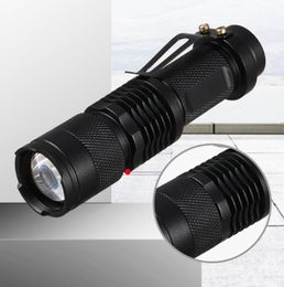 Powerful Tactical Flashlights Portable LED UV Flashlight Ultraviolet 3 Modes Zoomable Torch Light Lanterns Self Defense