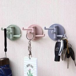 Self Adhesive Hook Hanger Kitchen Wall Door Hooks Key Holder Rack Towel Hanging Bathroom Rack Aluminum Multi-Purpose Storage