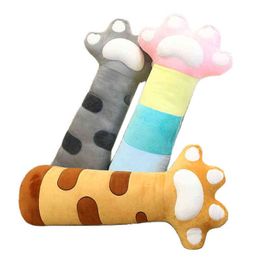 Cm Kawaii Long Cat Leg Cuddle Stuffed Rainbow Ornamental Cushion Home Decor Bed Sleeping J220704