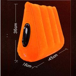 NXY Sex Adult Toy Game Toughage Pillow Inflatable Furniture Triangle Magic Wedge Cushion Erotic Products Toys for Couples 0507