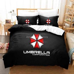 Red Umbrella Cool Duvet Cover Sets Comforter 3d Print Bedding Set Movie Adult Bed Linen Queen King Single Size Dropshipping