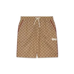 Herenontwerper Zomer korte broek broek mode 7 kleuren bedrukte trekkoord shorts ontspannen homme luxe zweetwedstrijd m-2xl