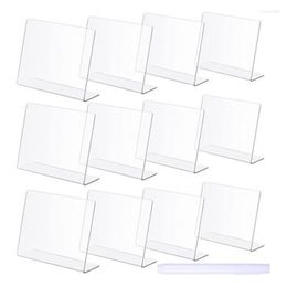 Jewelry Pouches Bags 12 Pack Blank Acrylic Sign Holder Table Card Stands Wedding Party With Marking Pen Wynn22