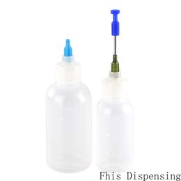 Luer Lock Bottles Needle Tip Plastic Applicator Squeeze 30ml/50ml Blunt Tip 14G and Seal Cover