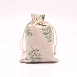 New Cotton Drawstring Bags Jewelry Pouch Gift Bag Wedding and Festivals packaging Decoration Favor holder