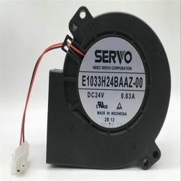 Wholesale fan: E033H24Baaz-00 9cm 9733 24V 0.63A Two-wire turbofan blower