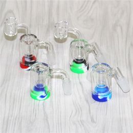 45 90 Degree Glass Ash Catcher Smoking Bowls 14mm Male Joint Bubbler Perc Reclaim Catchers for Dab Rig Bongs