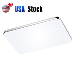 48W Square LED Ceiling Light Fixtures 3-Color-Dimmable LED Panel Lamp, Surface Mount Modern Ceilings Lights, Slim Flat Panels Lighting for Bedroom, Kitchen CRESTECH