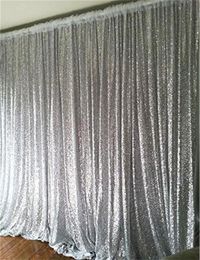 Party Decoration 6FTx10FT Silver Sequin Backdrops Glitter Curtain Wedding Po Booth Backdrop Pography Background Christmas DecorationParty Pa