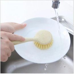 Kitchen Pot Bowl Plate Clean Brush Sink Desktop Floor Long Handle Cleaning Brushes Portable Hanging Household Cleans Tools