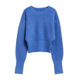 Korean Short knitted Sweater Women Pullover Autumn Winter loose Outer Wear Student Base Thick Lazy female Top Pullovers 201203