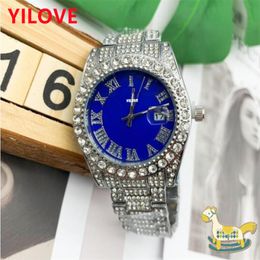 Fashion Famous Women Men Watch Quartz Imported Movement 40mm Clock Classic Waterproof Luxury Gifts Diamonds Stainless Steel Business Calendar Wristwatches