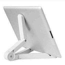 Suporte para tabuleta dobrável universal do telefone dobrável ajustável Suporte da estabilidade do tripé do suporte do desktop para iPad Xiaomi Huawei Samsung