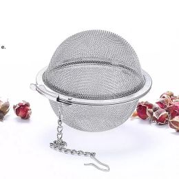 Tea Strainer 304 Stainless Steel Tea Pot Infuser Mesh Ball Filter With Chain Tea Maker Tools