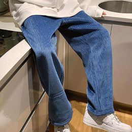 Stylish Teenager Trousers Tie Leg Easy to Wash All Match Soft Autumn Pants Men Pants Straight Pants 220816