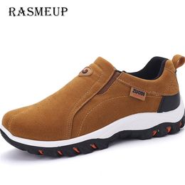 RASMEUP Fashion Men s Top Quality Walking Shoes Slip On Comfortable Anti slip Chunky Sneakers Breathable Footwear 220718