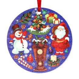 Party Decoration Cute Christmas Tree Hanging Pendant Decor Toys Resin 2022 Holiday Souvenir Personalized Family Santa Claus GrandParty Party