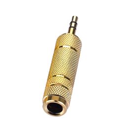 6.35mm Male Plug To 3.5mm Female Connector Earphone Amplifier Audio Adapter Microphone AUX 6.3 3.5 Mm Converter