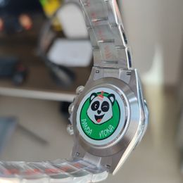 40mm orologio da uomo BTF versione top più super sottile 12.2mm panda cronografo automatico 4130 movimento zaffiro impermeabile cinturino da polso 116508 BT factory 904L