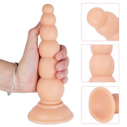 Anal Plug sexy Toy For Women Men Couples Anus Beads Gay Prostate Massage Smooth But Plugs Beginners Vagina Dildo With Suction Cup