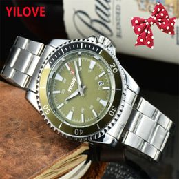 Top Men Multi-function Watch Stainless Steel Nylon Strap Clock Quartz Imported Movment Sapphire Glass Mirror Men's Waterproof Business Calendar Wristwatches