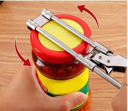 Adjustable multi-function stainless steel bottle cap opener save labor anti-slip can opener kitchen tool Inventory JLA12944