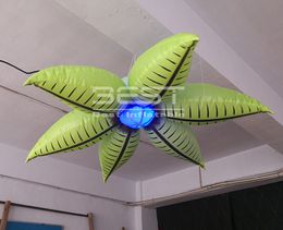Customised Decoration LED inflatable sunshin flower, giant lighting on ceiling