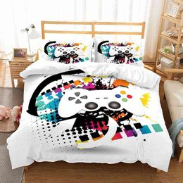 Gamepad Kids Bedding Set Game Gamer Modern Luxury Duvet Cover Sets Comforter Bed Linen Queen King Single Size Dropship