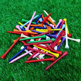 100 Pieces Colour Wood Golf Tees Supplies Accessories With 42MM 54MM 70MM 83MM