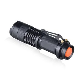 Adjustable Focus Mini Flashlight Torch Lantern Torch Linterna LED Mount