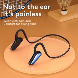 D8 Wireless Headphones Sports Super Bass Open Ear Bone Conduction 5.2 Stereo Earphones IPX5 Waterproof Hands-free Running Headset
