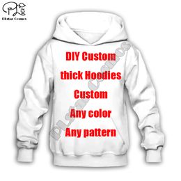 DIY Custom autumn thick Child Kid Baby toddler boys clothing 3D Hoodie cartoon print Sweatshirt zipper jacket tshirt girl pant 220704
