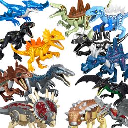 Large World Dinosaurs Figures Bricks Assemble Building Blocks Toys Tyrannosaurus Rex For Children Gifts