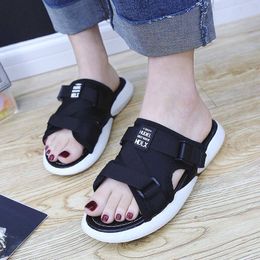 35-43 Large Size Female Slippers New Summer Wear Versatile Thick Soles Comfortable Non-Slip Beach Sandals