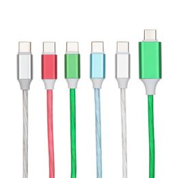 PD USB-C To USB Type C Cables LED Fast Charging Phone Charger Data Cord For Huawei Xiaomi Redmi Samsung S20 Macbook Pro