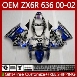 Injection Body For KAWASAKI NINJA ZX Camouflage 6R 600 CC 6 R ZX-636 ZX636 ZX6R 00 01 02 Bodywork 133No.96 ZX600 ZX 636 600CC ZX-6R 2000 2001 2002 ZX-600 00-02 OEM Fairings