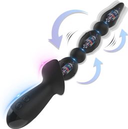 Vibrating Anal Beads For Men Women Buttplug Plug Long Orgasm G Spot Vaginal Stimulator Adult Male Masturbation Butt sexy Toy