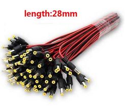 DC cable 5.5x2.1mm male Connector Plug Cable 28cm length ,Wire For CCTV Camera and LED Strip Light ,min